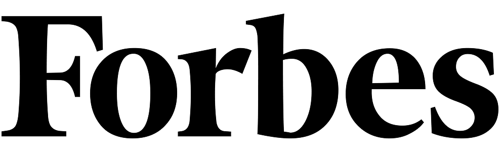 The Forbes logo in bold, black serif font on a light background.