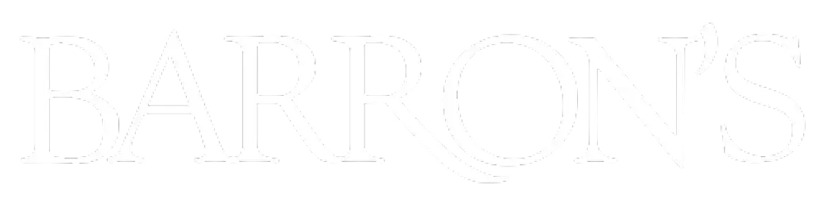 The logo for Barrons, featuring the word BARRONS in an elegant, white serif font on a transparent background.